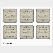 Grave Dirt Halloween Jar Sticker (Vel)