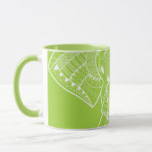 Grave éléphant vert - Mug de combo de 10 oz (Gauche)