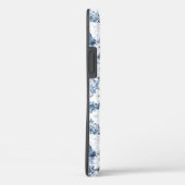 Graved Floral Toile w/Windmill & Boats-Blue Case-Mate iPhone Case (Achterkant / Rechts)