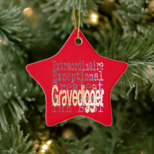 Gravedigger Extraordinaire Keramisch Ornament