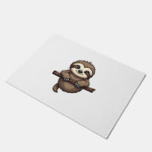 Graveerdes T-shirt met luiaard Vintage dierlijke k Deurmat (Schuin)