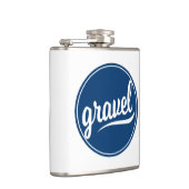 Gravel Fietsen Blauw Logo Heupfles (Rechts)