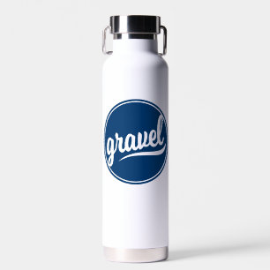 Gravel Fietsen Blauw Logo Waterfles