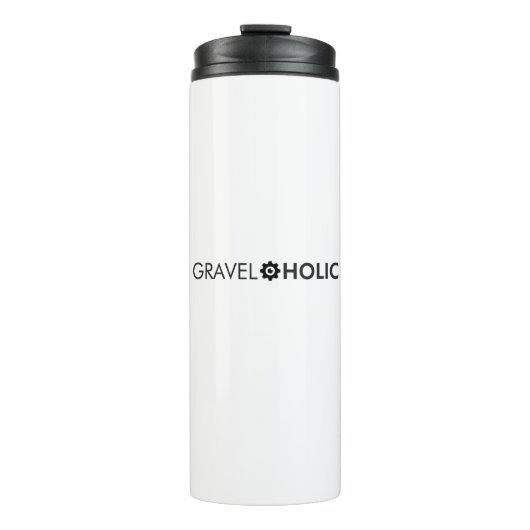 Gravelaholic grindfietsen thermosbeker (Voorkant)