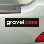 Gravelcore Gravel Cycling Bumpersticker (Op auto)