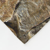 Gravelstenen muur: decoratief ontwerp fleece deken (Hoek)