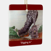 "Graven" door Tom Rock Keramisch Ornament (Rechts)