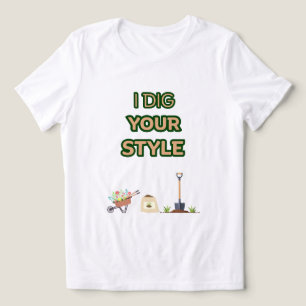 GRAVEN NAAR JOU WITTE TUIN HUMORISTISCHE GRAFISCHE Tri-Blend SHIRT