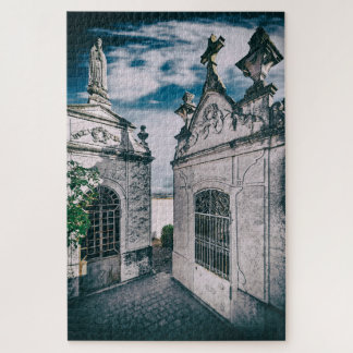 Graven op een katholieke begraafplaats in Crato, P Legpuzzel