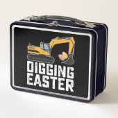 graven paasgraafmachine eierjacht grappig (Voorkant)