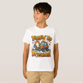 Graven van Dromen Leuk Graafmachine T-Shirt | Kind (Voorkant volledig)