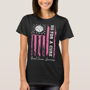Graven voor een genezing borstkanker bewustzijn li t-shirt