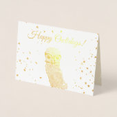 Gravende uil Feestdagen Folie Kaarten (Voorkant)