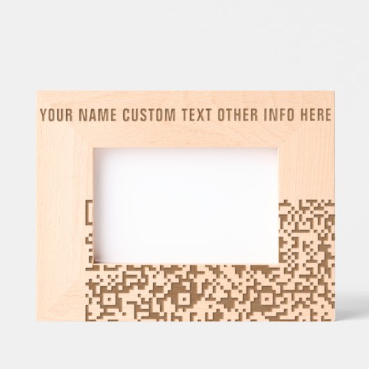 Gravés Créez vos propres cadres avec code QR et texte gra (Recto)