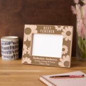 Gravés Daisy Meilleur Enseignant Cadres Etched (Gauche)