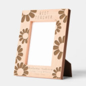 Gravés Daisy Meilleur Enseignant Cadres Etched (Gauche)
