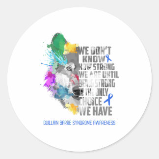 Graves Disease Awareness Ribbon Support Giften Ronde Sticker