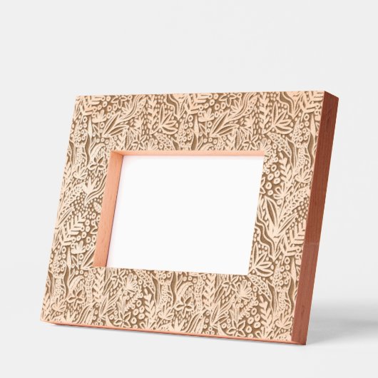 Gravés Elégant Flore Design Cadres Etched (Gauche)
