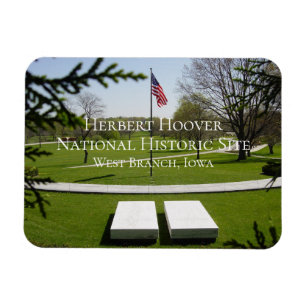 Gravesite, President Herbert en Lou Hoover, Iowa Magneet