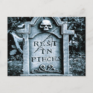 Gravestone Grave Halloween Briefkaart
