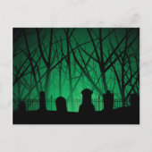 Graveyard and Trees Background Briefkaart (Voorkant)