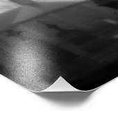 Graveyard Crow in Spooky Graveyard Foto Afdruk (Hoek)