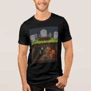 Graveyard Funny Tri-Blend Shirt