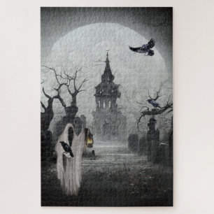 Graveyard, Gate Keeper en Full Moon Halloween Legpuzzel