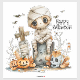 Graveyard Giggles - Het Halloween-moment van een m Sticker