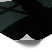 Graveyard gothique tombes arbres Poster (Coin)