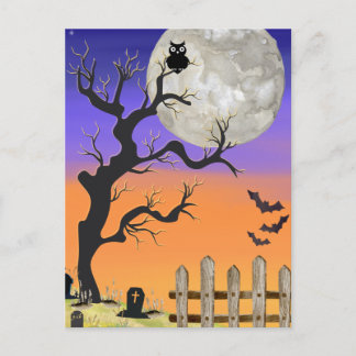 Graveyard Halloween Briefkaart