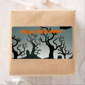 Graveyard Halloween Gift Label Label (Insitu)