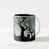 Graveyard Halloween tch tasse personnalisée (Devant droit)