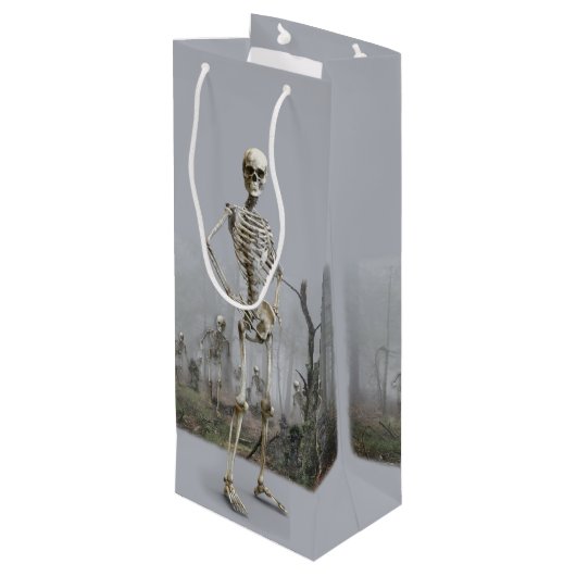 Graveyard Haunting Beverage Gift Bag Wijn Cadeautas (Achterkant Gekanteld)
