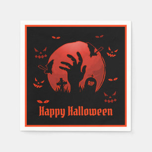 Graveyard Moon Halloween Servet