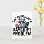 Graveyard Raccoon Funny Work Humor That Sounds Lik Kaart (Gele Bloem)