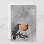 Graveyard Raven Custom Elegant Kaart (Achterkant)