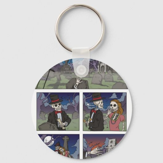 Graveyard Speed Dating Key Ring Sleutelhanger (Voorkant)