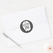 Graveyard Stories Halloween Party Ronde Sticker (Envelop)