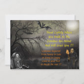 Graveyard Zombie Halloween Party Uitnodigen Kaart (Achterkant)