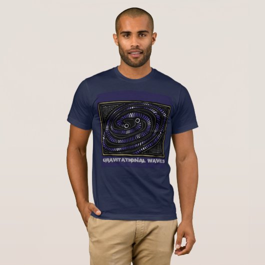 Gravitationele golven t-shirt van ScienceFrontiers (Voorkant volledig)