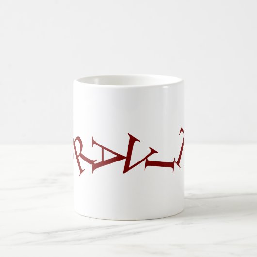 Gravité de la typographie Café Mug (Centre)