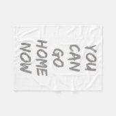 Gravity Apparel _ You Can Go Home Now _ Uni-adults Fleece Deken (Voorkant (Horizontaal))