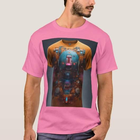 Gravity-Defying Astronaut T-Shirt Design (Voorkant)