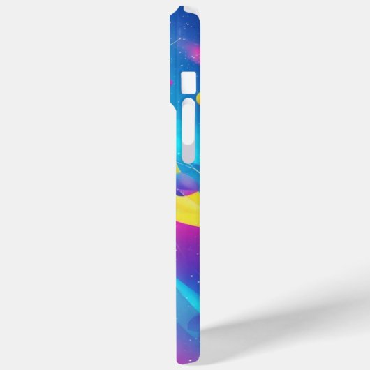 Gravity Flow: Neon Abstract Art Phone Case (Achterkant / Links)