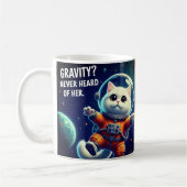 Gravity? Never Heard of Her. Cute Space Cat Koffiemok (Links)