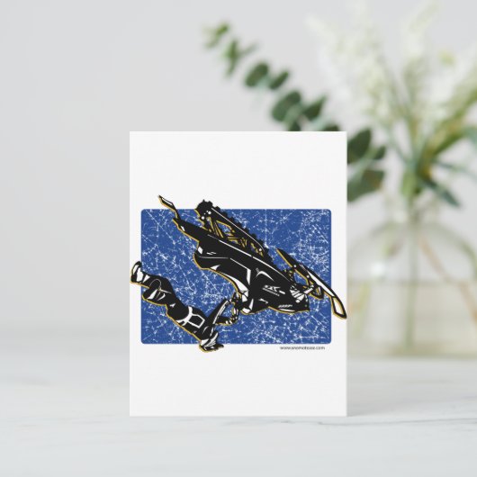 GRAVITY-SLED BRIEFKAART (Staand voorkant)