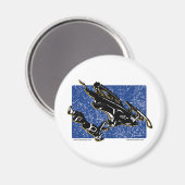 GRAVITY-SLED-in blauw Magneet (Voorkant / Achterkant)