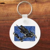 GRAVITY-SLED-in blauw Sleutelhanger (Voorkant)