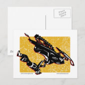 GRAVITY-SLED-in-Yellow Briefkaart (Voorkant / Achterkant)